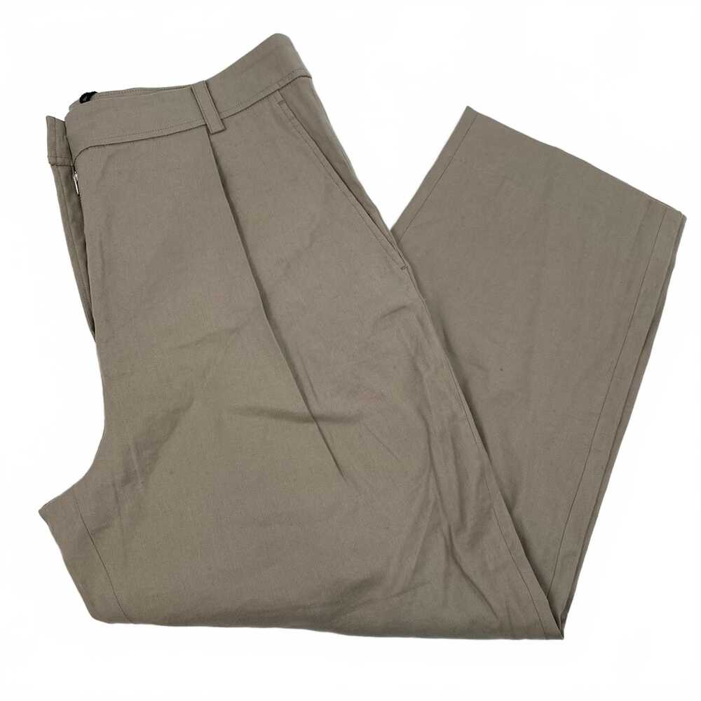 The Reset Beige Slouchy Cropped Trousers | Womens L